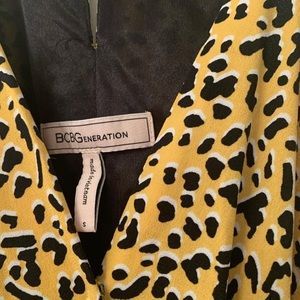 BCBGeneration yellow print dress